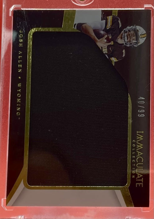 Josh Allen - 2018 PANINI IMMACULATE COLLECTION WYOMING /99