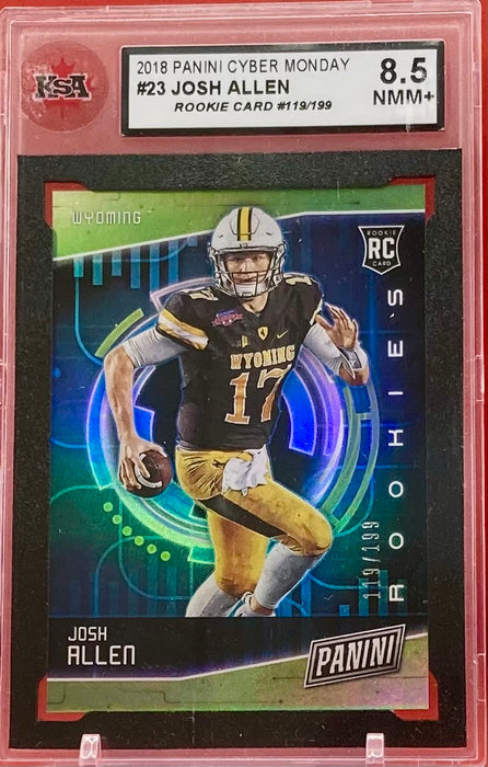 Josh Allen - 2018 PANINI CYBER MONDAY 119/199 #23 KSA 8.5 NMM+