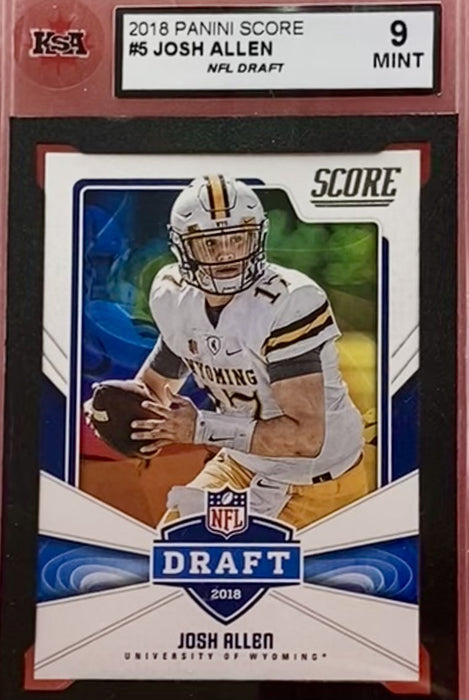 Josh Allen - 2018 PANINI SCORE NFL DRAFT #5 KSA 9 MINT