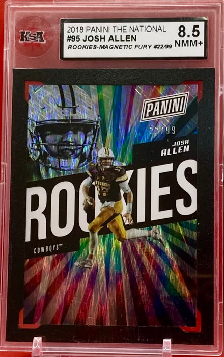 Josh Allen - 2018 PANINI THE NATIONAL MAGNETIC FURY /99 #95 KSA 8.5 NMM+