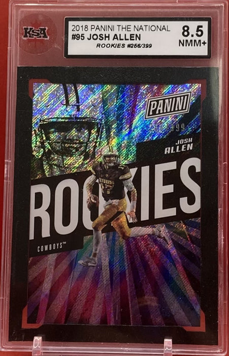 Josh Allen - 2018 PANINI THE NATIONAL ROOKIES /399 #95 KSA 8.5 NMM+