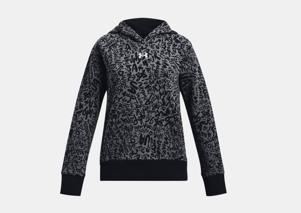 Girls' UA Rival Fleece Printed Hoodie