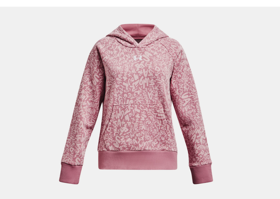 Girls' UA Rival Fleece Printed Hoodie