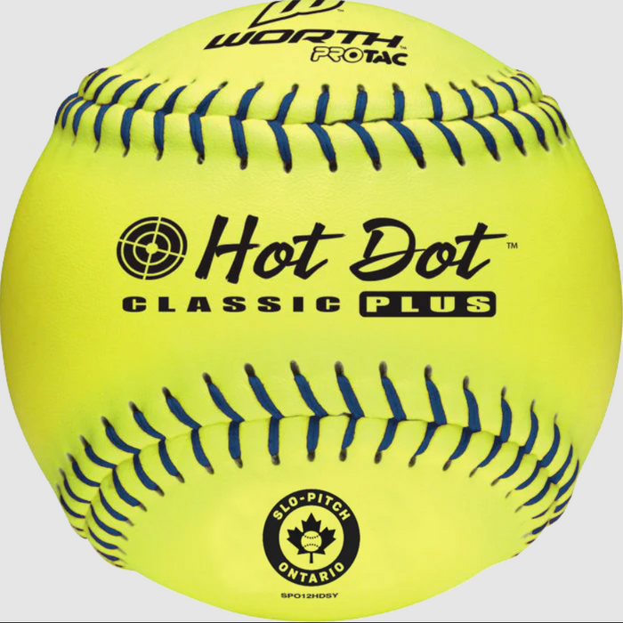 WORTH SPO 12' HOT DOT SOFTBALL DOZEN