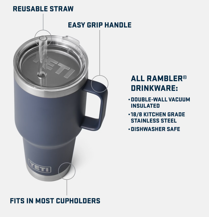 YETI RAMBLER 35oz STRAW MUG