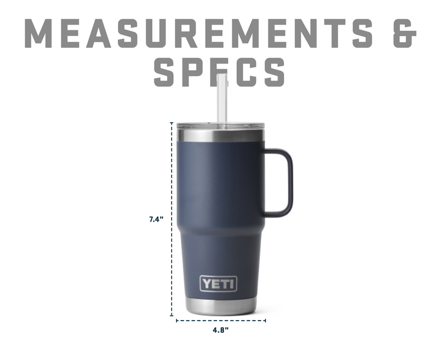 YETI RAMBLER 25oz STRAW MUG