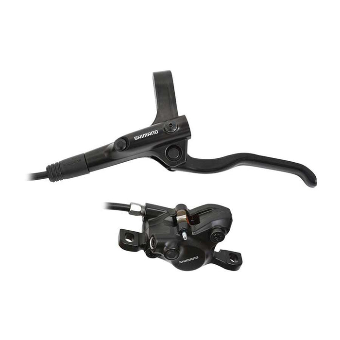 DISC BRAKE ASSEMBLED SET, BL-MT200(L), BR-MT200(F), BLACK, W/O ADAPTER, RESIN PAD (W/O FIN), SM-BH59-SS 1000 MM BLACK