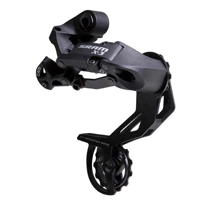 Sram, X3, Rear derailleur, 7/8sp, Lng cage, Black