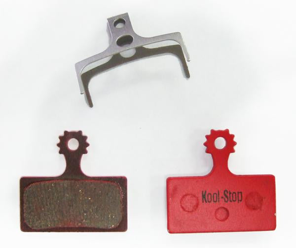 Kool-Stop Shimano Organic M9000/M8000 Disc Brake Pads Steel Plate #KS-D635